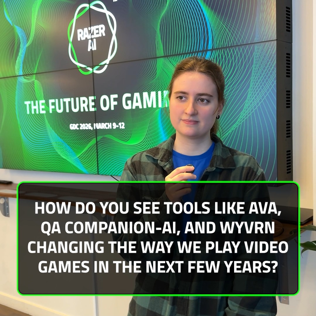 The conversation continued at #GDCRazer2026 as we asked the Razer Community how technologies like Razer AVA, QA Companion-AI, and WYVRN could change the way we play in the years ahead. Some gave predictions. Others summed it up with a single emoji. Join our Community conversations at