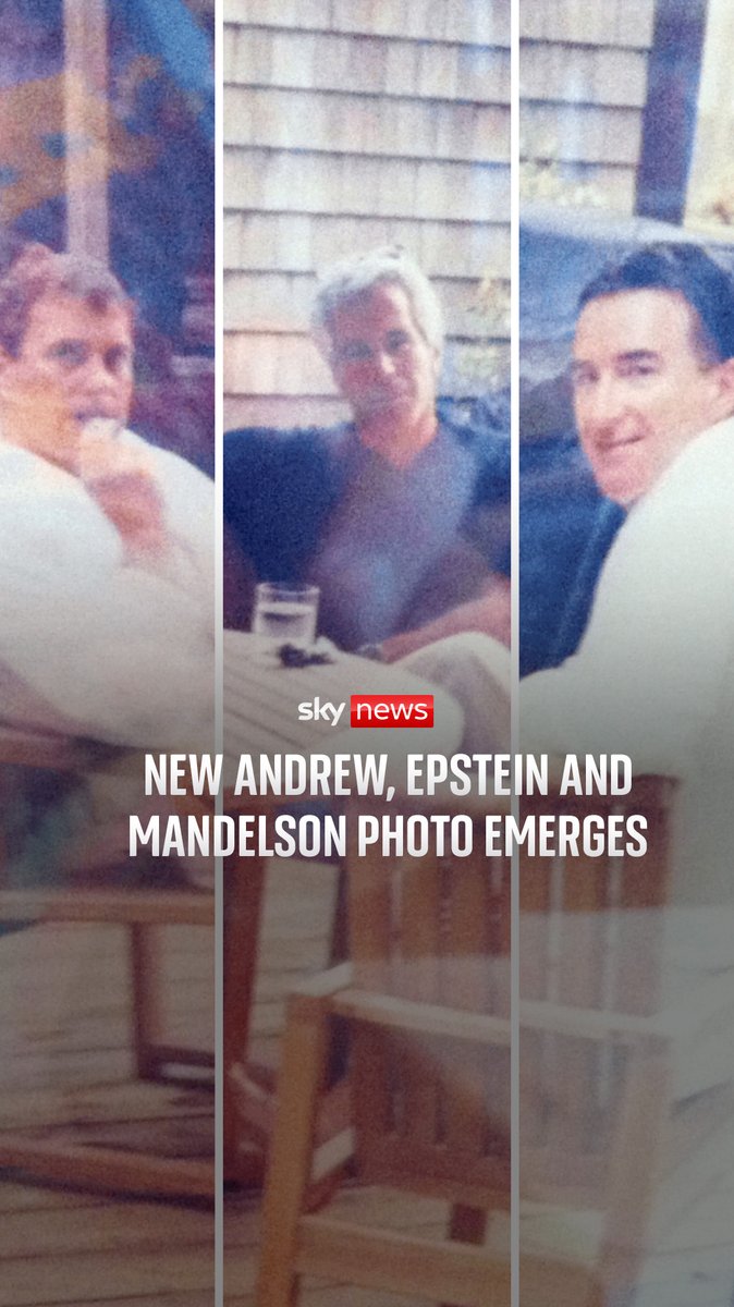 The first known picture of Andrew Mountbatten-Windsor, Jeffrey Epstein and Peter Mandelson has emerged. Sky's Laura Bundock explains what we've learnt from the photo ⬇️