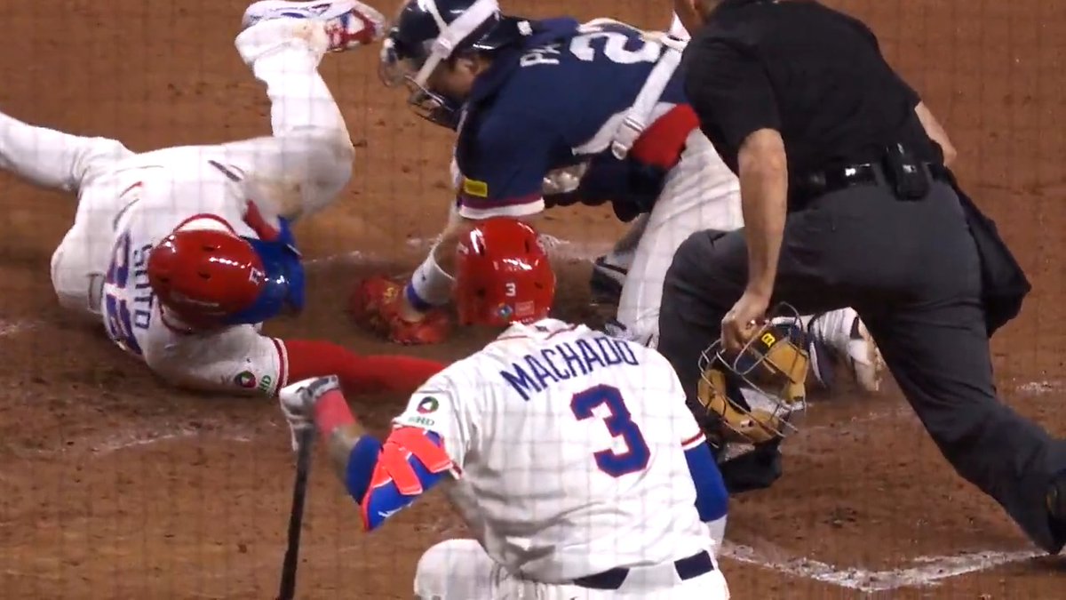 ソトが神ヘッドスライディング！ ドミニカ全選手が全力疾走🇩🇴 🎥World Baseball Classic #ドミニカ