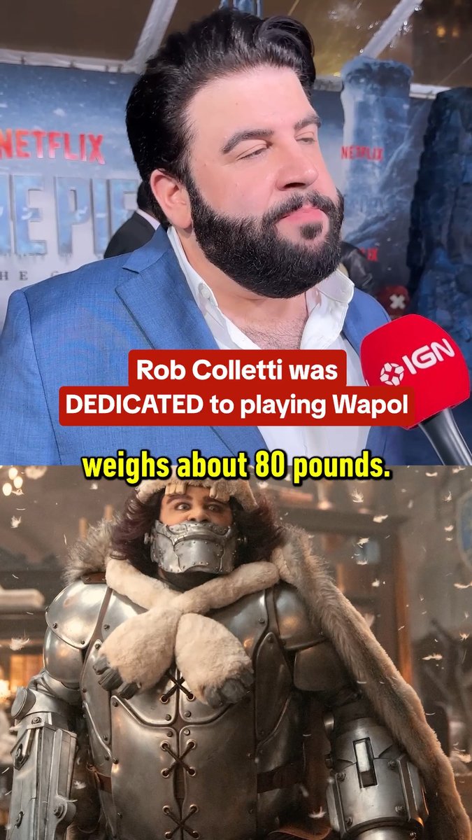 One Piece's Rob Colletti (Wapol) wore 80 pounds of prosthetics for the role: "It gets about 125-130 degrees"
