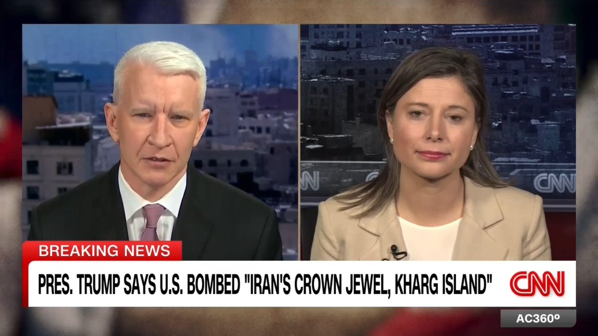 "The President still can't give a clear explanation of our objectives": Democratic Rep. Maggie Goodlander, who served in the U.S. Navy Reserve, after hearing the U.S. has bombed Iran's Kharg Island.