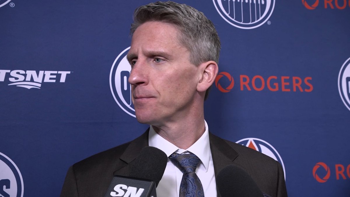 "Not enough." Coach Knoblauch speaks after the #Oilers drop a 3-2 overtime decision to the Blues in St. Louis. Enterprise | #LetsGoOilers