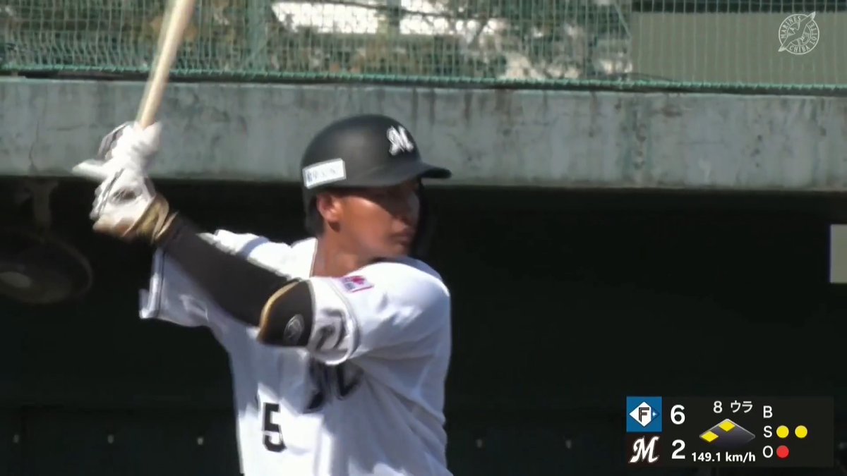 【ファーム】 千葉ロッテドラフト4位ルーキー 櫻井ユウヤ 選手の記念すべきファーム初安打は2点タイムリー2ベースヒット👏 👇ライブ配信はこちら
