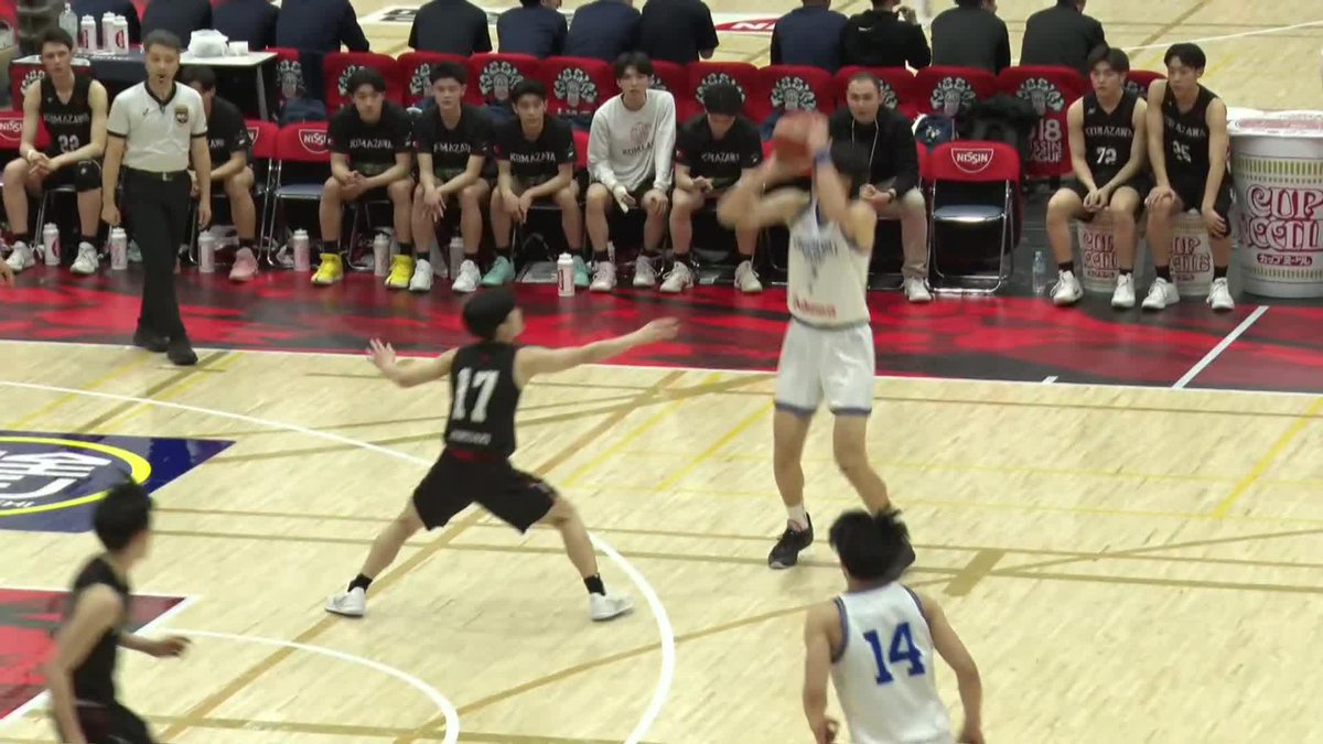 199cmの高身長シューター🏹 中部大第一#7 音山が外から射抜く! 📡大会公式YouTubeでLIVE配信中 #U18日清食品トップリーグ入替戦 #U18日清食品リーグ #高校バスケ