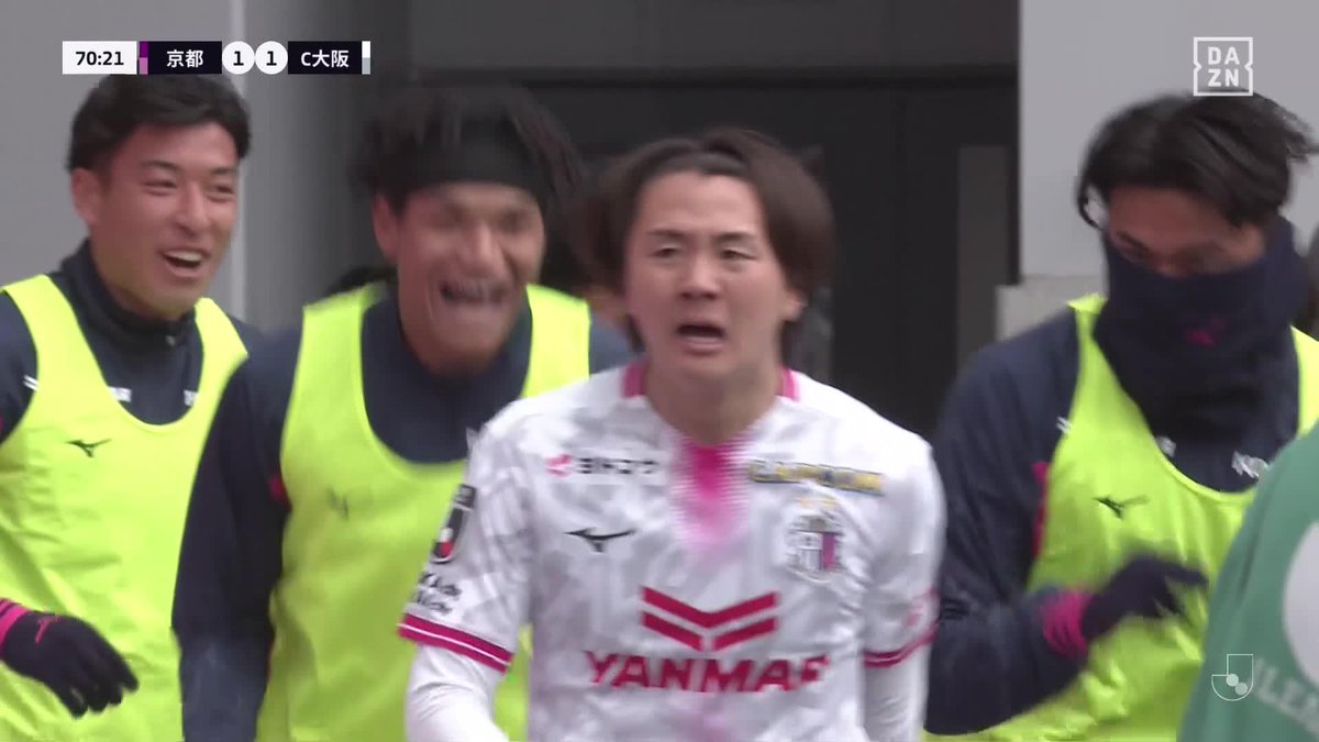 感情が爆発🔥 記念すべき得点が地元・京都で 阪田澪哉 J1の舞台での初ゴール㊗️ 🏆 明治安田J1百年構想リーグ 🆚京都×C大阪 📺DAZN ライブ配信中 #Jリーグ #だったらDAZN