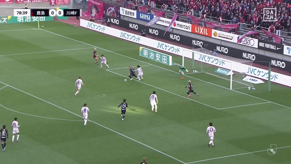 #モーメントブースター でシェアして盛り上がれ! ⚽️ゴール (78:41) 👟レオ セアラ 🆚鹿島アントラーズ vs 川崎フロンターレ 📺DAZNでライブ配信中 #DAZN #FanZone Sony|NURO 光 #NURO光 #感動を止めるな