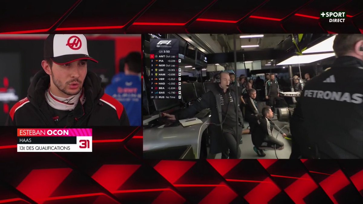 "On a pris le drapeau le jaune sur le dernier tour" 😩 Déception pour Esteban Ocon piégé par le drapeau jaune provoqué par Bortoleto et ne peut faire mieux que 13e 😕 #f1 #chinesegp