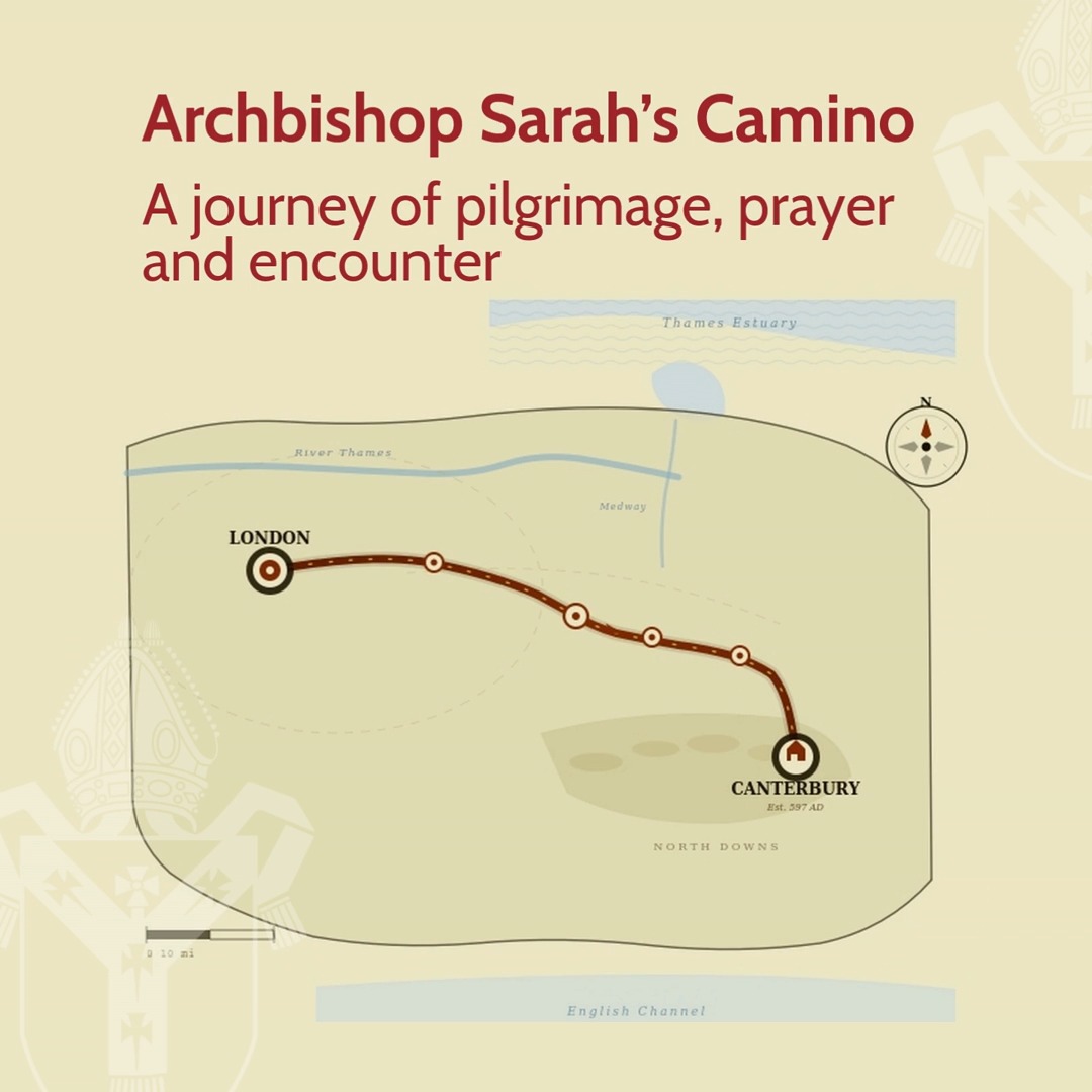 As I prepare for my installation at Canterbury Cathedral, it feels deeply humbling to be following in the footsteps of those who have walked this ancient route. I’m looking forward to visiting local churches, cathedrals, and holy sites along the route, and to meeting people, praying with them and hearing their stories. As I walk this path I will be praying for our Church and our world and asking God to bless those we meet. Every Christian life is a pilgrimage, a journey with God. As I begin this new chapter in my own life and ministry, I am grateful to be walking with God and with others.