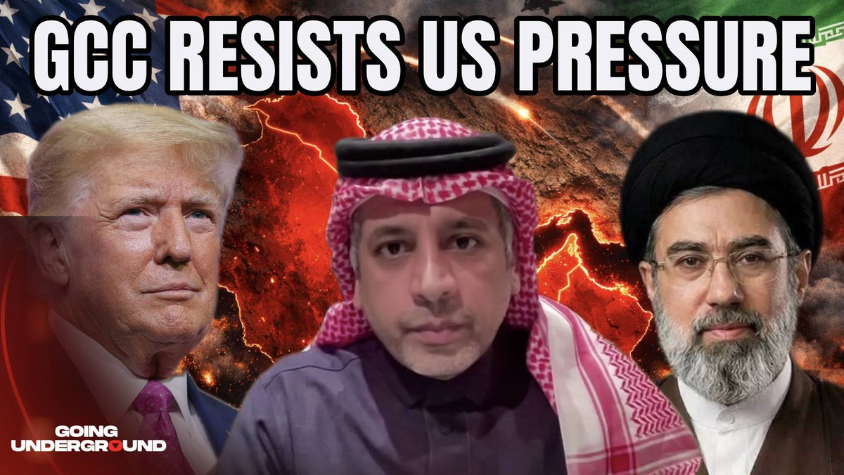 🚨NEW EPISODE OF GOING UNDERGROUND⚡️ US Pressuring Gulf States to JOIN War on Iran to Create ‘NEW MIDDLE EAST’-Dr. Abdulaziz Alghashian Can the Gulf States trust the US after it, along with Israel, unleashed destructive regional destabilisation? Is the US using Gulf States’ bases as Iran claims? How big a threat is the Greater Israel plan to the Gulf States? Can the Gulf States maintain neutrality after the genocide and war on Iran? All this and more on this episode of Going Underground with Aziz Alghashian.