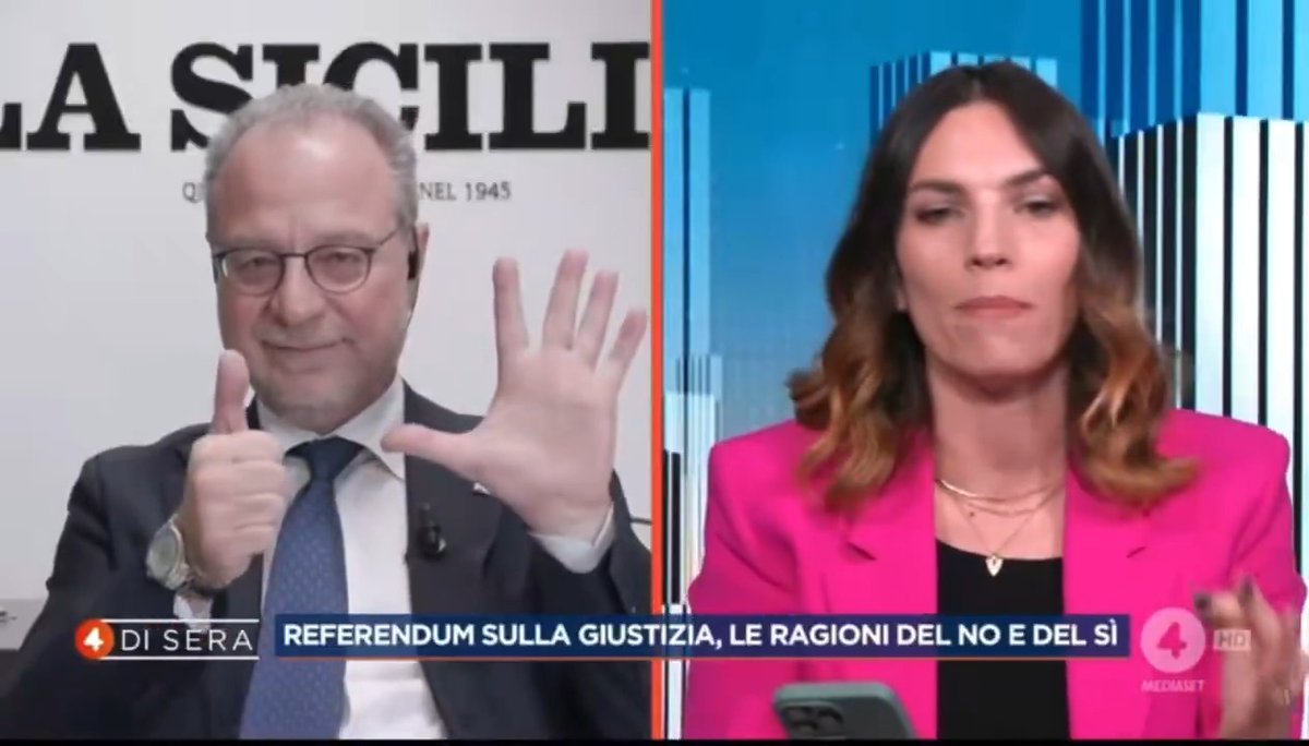 Mulè l’ha fatto di nuovo. Dopo Woodcock ha demolito in diretta tv Vittoria Baldino, vicecapo gruppo M5S alla Camera, sul presunto “aumento del peso della politica” determinato dalla riforma Nordio al Csm e all’Alta Corte ⬇️