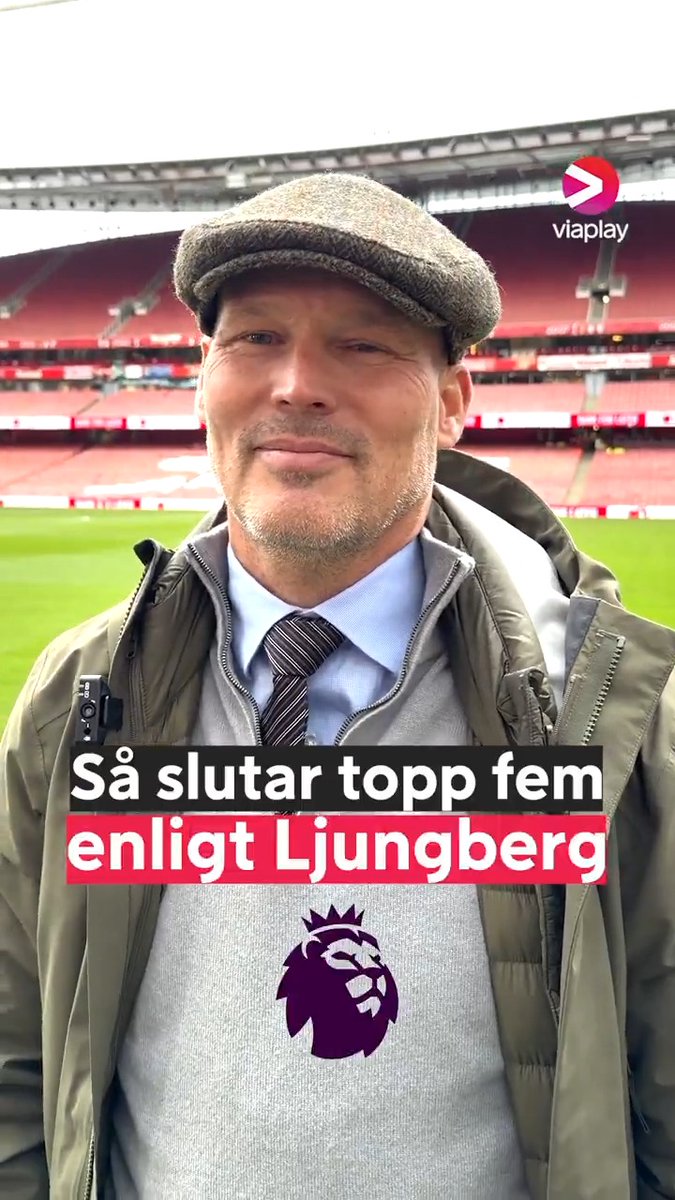 Vilka tror ni tar CL-platserna? 👀 Fredrik Ljungberg har sina val klara ✅ 📺 Missa inte Manchester United-Aston Villa med Viaplay Premier Sunday söndag 14.00 på Viaplay och V sport premium