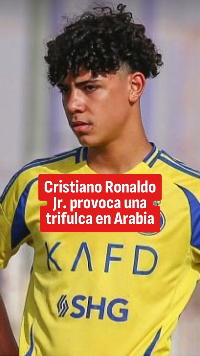 Cristiano Ronaldo Jr. provoca una trifulca en Arabia: salió del campo con polémica