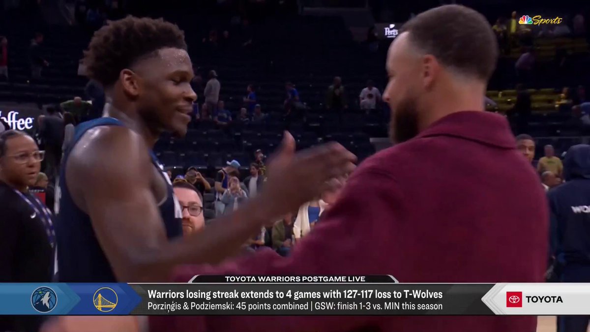 Anthony Edwards is an insane Athlete Crazy that Steph Curry is taller than him with some of the wild plays he makes at the rim