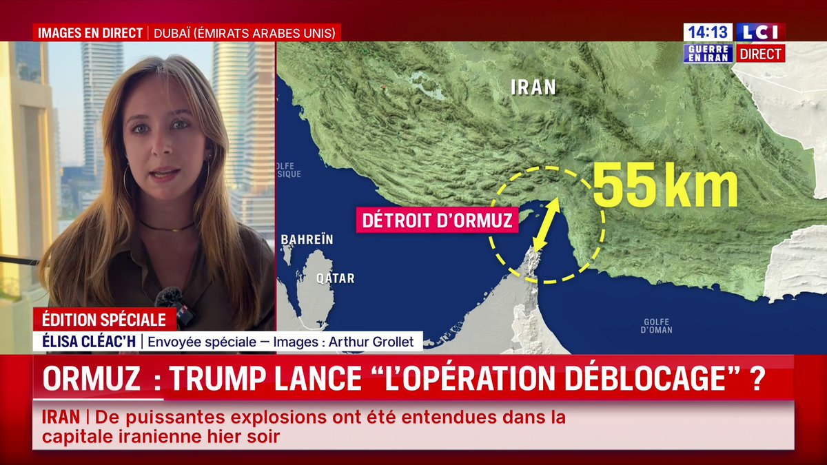Détroit d'Ormuz : Donald Trump lance "l'opération déblocage" ? ▶️ Les dernières infos avec Elisa Cléac'h et arthur grollet depuis Dubaï
