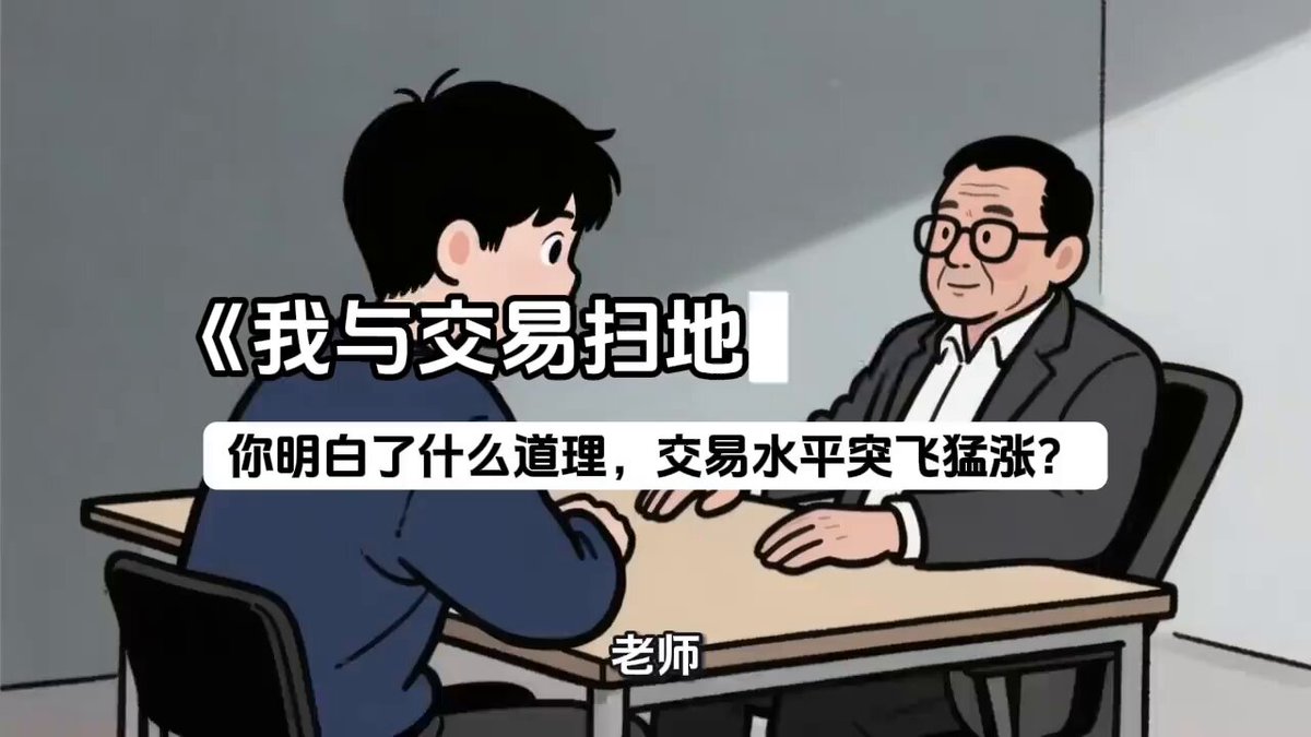 明白了什么道理，交易水平突飞猛涨？ 对话式解答 声音听起来是刘震云😀