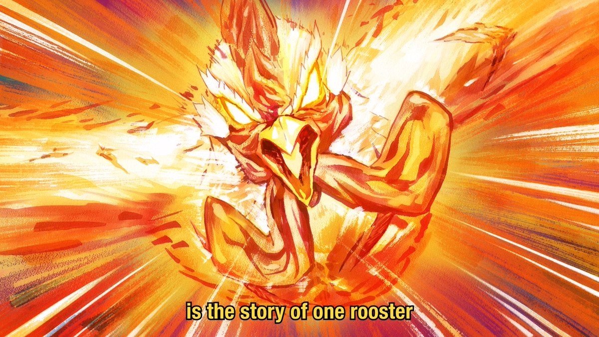 Humanity's feathered hero. Rooster Fighter begins tonight @ midnight on Adult Swim