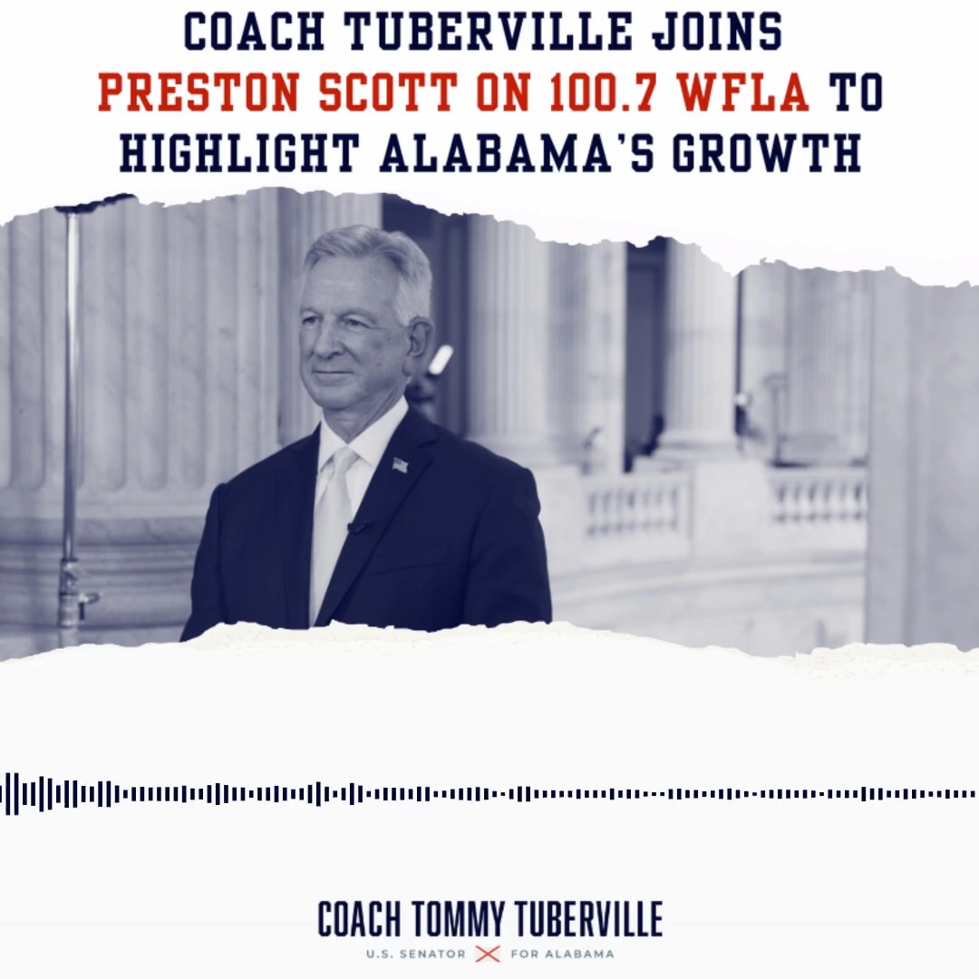 Alabama is growing like never before. Fannie Mae, the Coast Guard, and Space Command are all moving in, and we must be ready to reap the benefits.