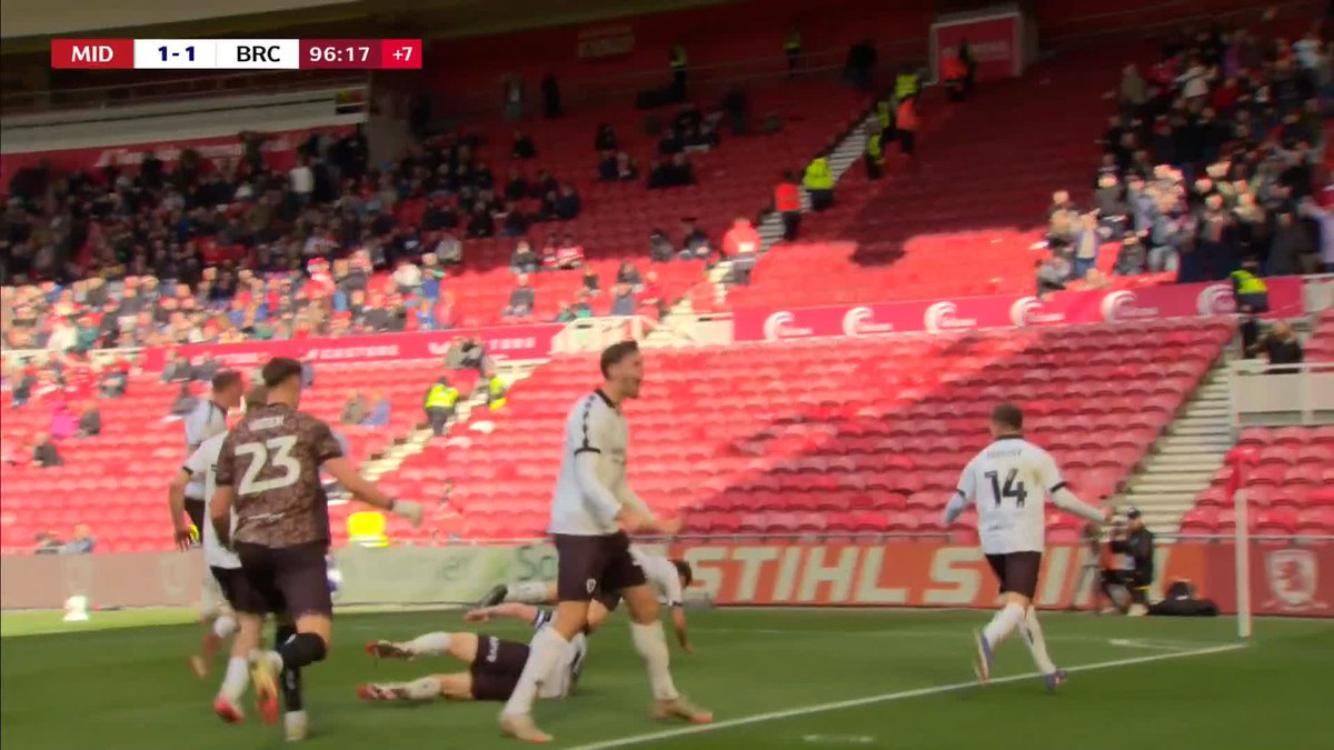 BRISTOL CITY SNATCH A POINT AT MIDDLESBROUGH AT THE LAST! ๐คฏ