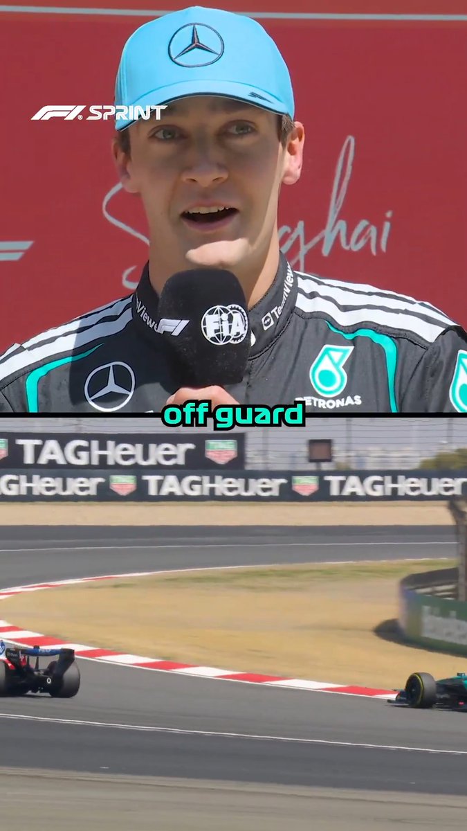 "He caught me off guard" 😮‍💨 Wise words from George Russell after his Sprint victory, where he battled with Lewis Hamilton! 🤝 #F1Sprint #ChineseGP