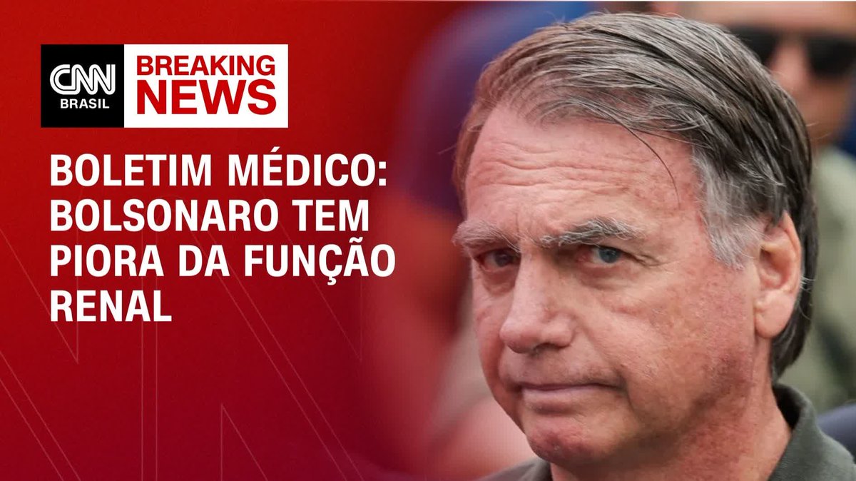 Boletim médico: Bolsonaro tem piora da função renal; assista #AgoraCNN