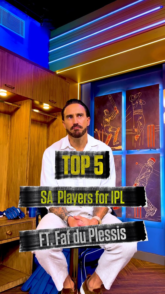 Where does Faf rank himself in this list? 👀