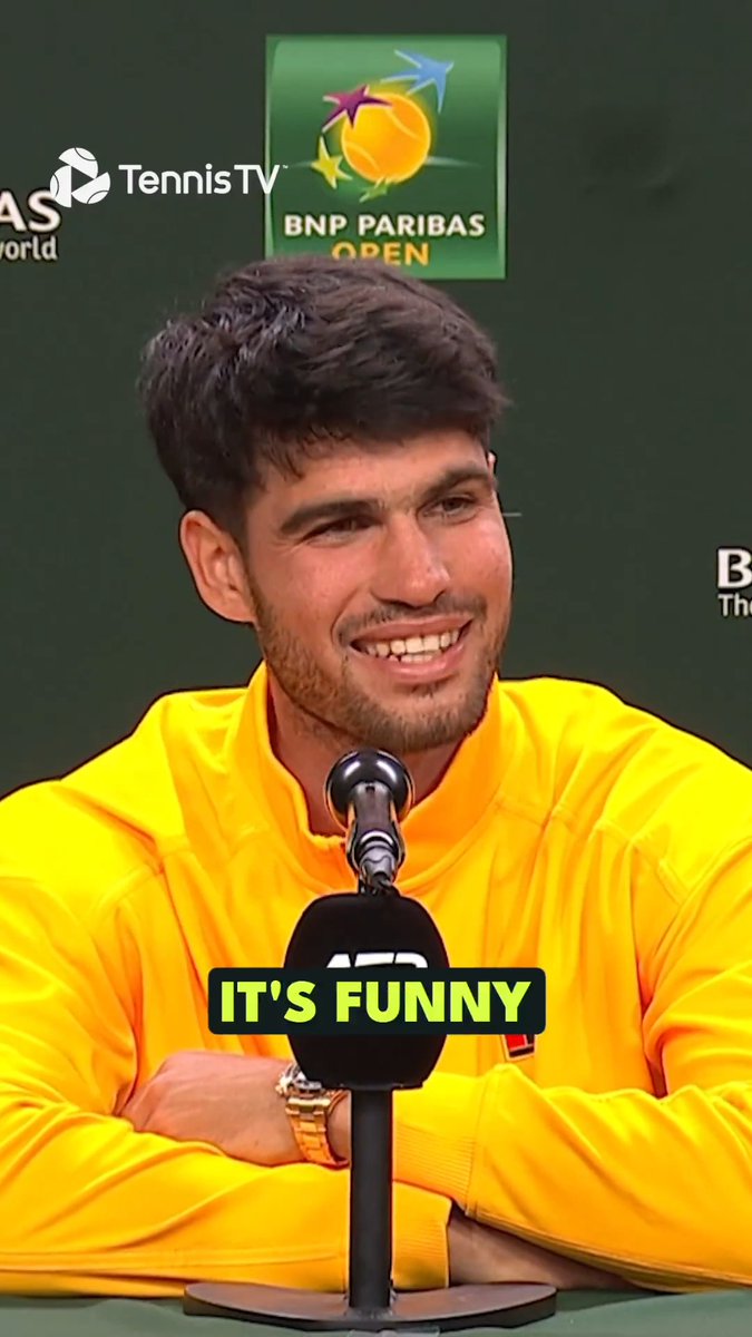 The legend of Carlos Alcaraz, Indian Wells &amp; the bees 🐝😂 #TennisParadise
