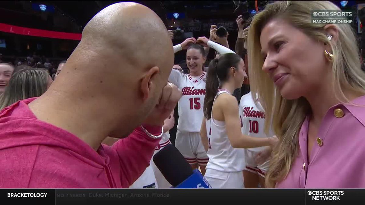 All of the emotions for Glenn Box as Miami University WBB earns a trip to the dance.