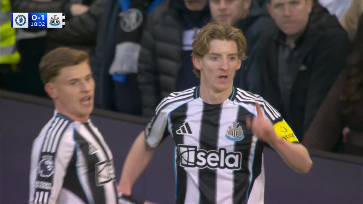 Anthony Gordon puts Newcastle in front at Stamford Bridge! ⚡️
