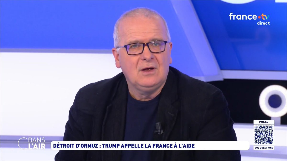 "On ne sait pas ce qu'il se passe en Iran, mais on voit que #Trump n'arrive pas à sécuriser le détroit d'Ormuz. Il est possible de faire des convois, comme en mer Rouge, mais ça n'empêche ni le prochain convoi d'être touché, ni le détroit de redevenir dangereux après." Richard Werly