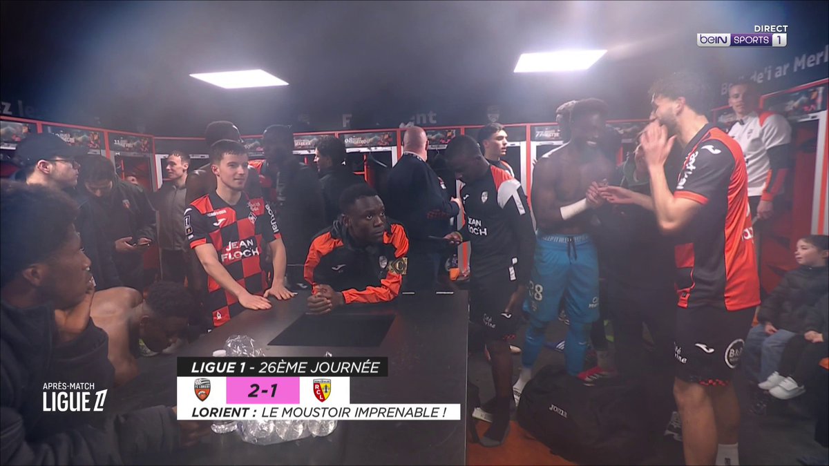 ๐จ ยซ ๐ข๐ก ๐๐๐ฆ ๐ ๐๐๐๐๐ข๐ง๐ฬ !!! ยป ๐งก๐ฅถ Le cri de guerre du FC Lorient aprรจs la victoire face au RC Lens cet aprรจs-midi. ๐ ๐ฅ beIN SPORTS