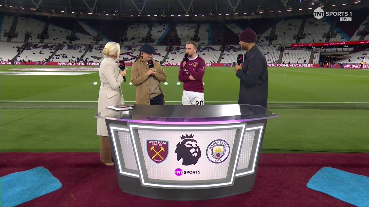 "Tonight is going to be difficult, we know that, but we have to step up." Jarrod Bowen on West Ham’s challenge against Manchester City tonight 👀 🎙️ Lynsey Hipgrave | 📺 TNT Sports & discovery+ UK