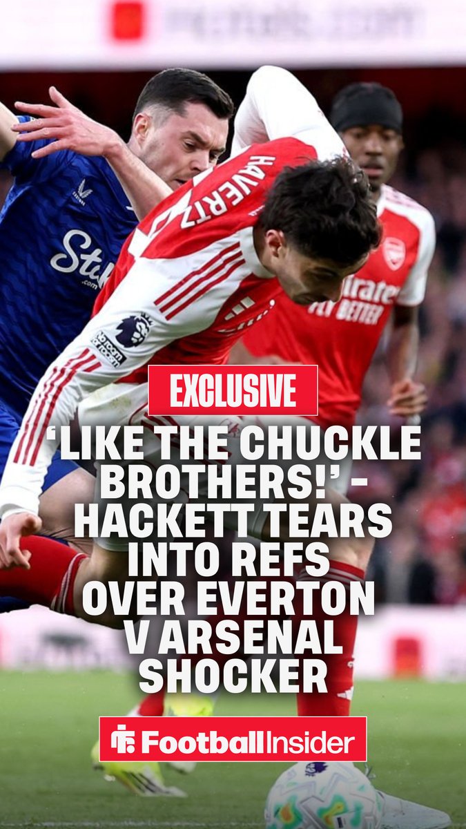 ๐คฌ "It's like the ๐๐๐จ๐๐๐๐ ๐๐ฅ๐ข๐ง๐๐๐ฅ๐ฆ" - KEITH HACKETT tears into officials over Arsenal v Everton shocker.