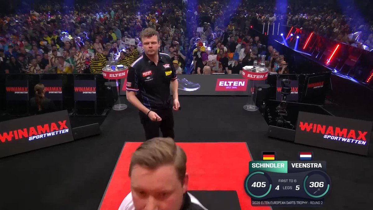 VEENSTRA FLIES THROUGH! Richard Veenstra produces an upset in Goettingen, as the Dutchman beats home favourite Martin Schindler to book his place in round three! 📺 #ET2