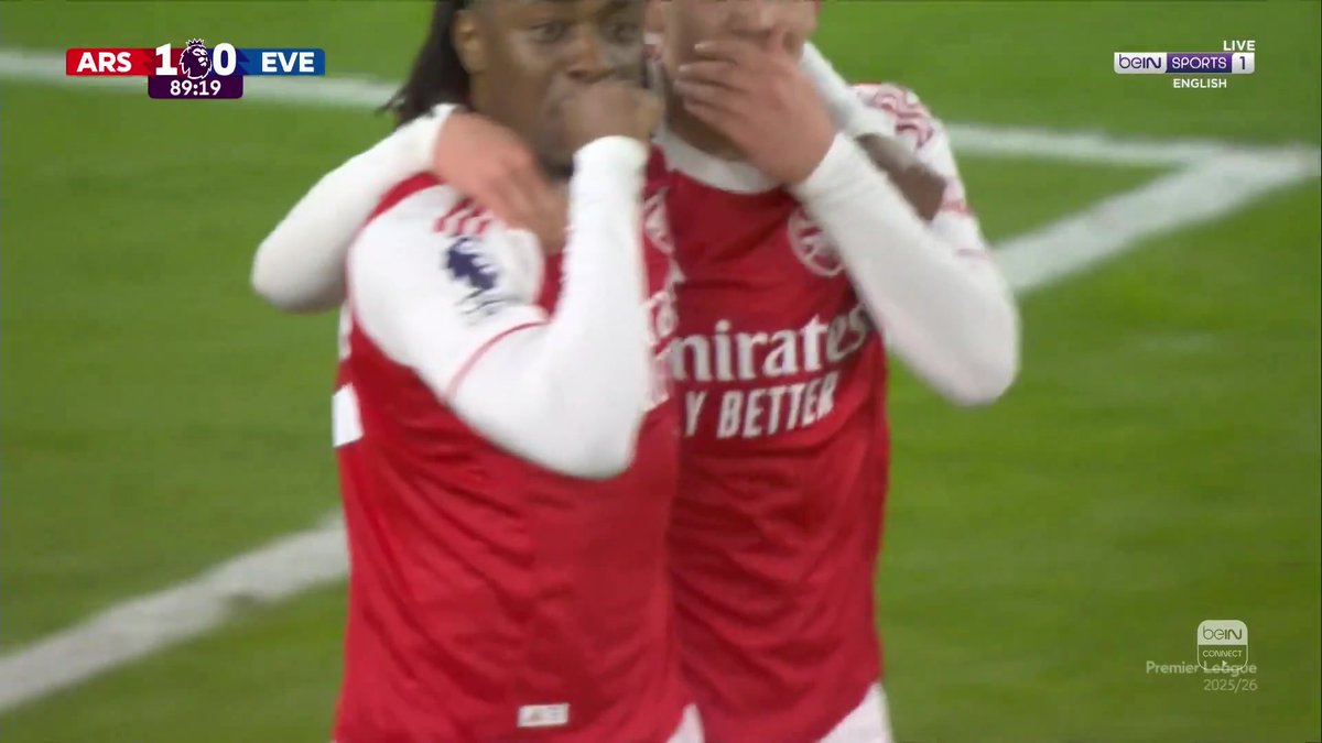 GOAL! Viktor Gyökeres surely wins it for the Gunners late on, tapping into an empty net 👀 #beINPL #ARSEVE