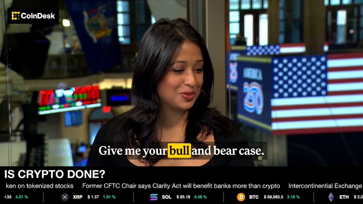 WATCH: Ric Edelman gives @jennsanasie his Bitcoin prediction if the CLARITY Act passes: “I’m still on record that Bitcoin will be $500,000 by the end of the decade.”