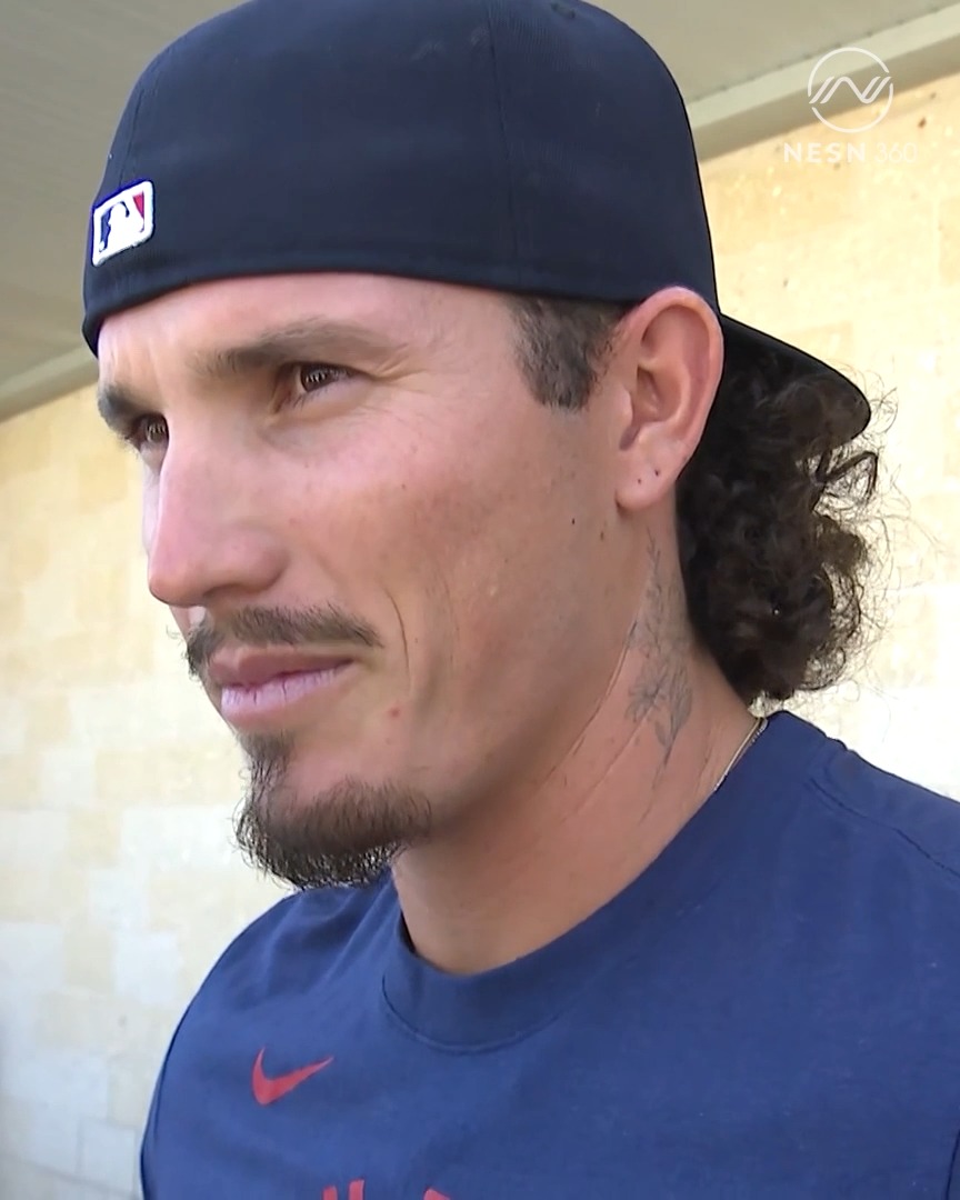 Jarren Duran is back from playing for Mexico in the WBC 🇲🇽 On being on the opposite end of Roman's homer: "It was hard not to be proud of him... we all know he's a stud." 🥹
