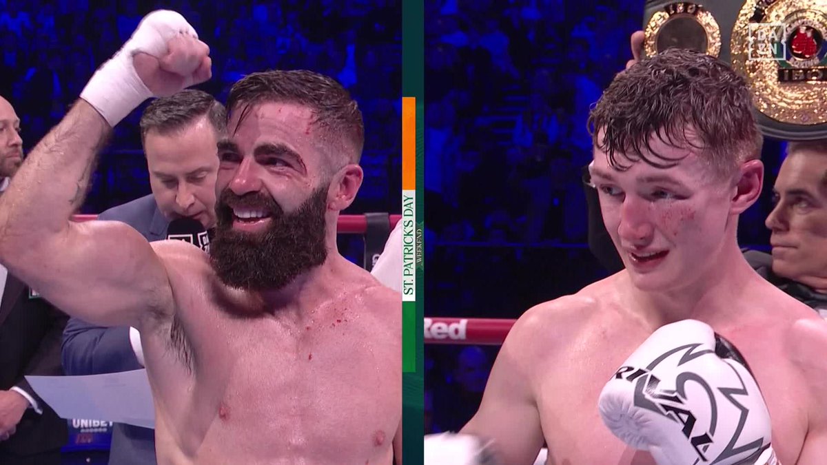 Split-decision win for jono carroll after a great battle with Colm Murphy 🙌 #DickensCacace | Live on DAZN now ▪️