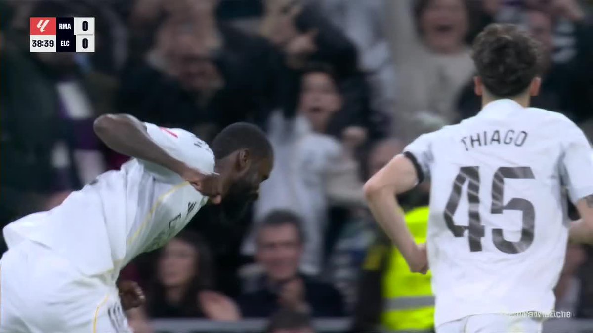 Rudiger's goal celebration 😂
