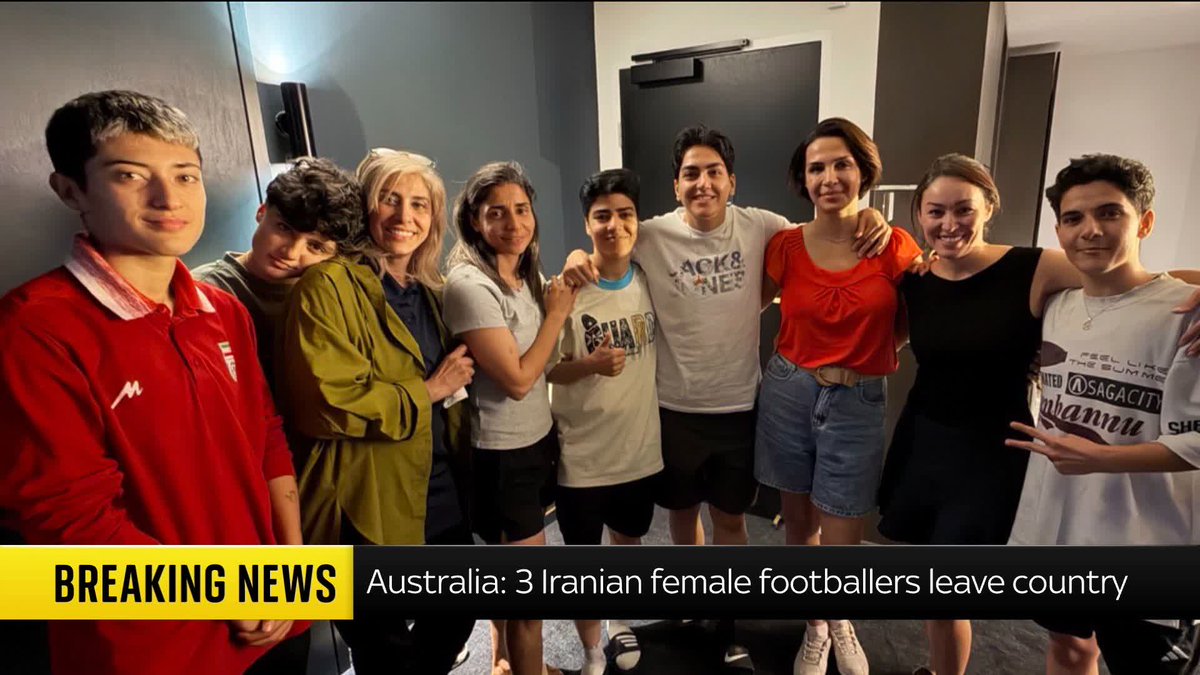 BREAKING: Three more members of the Iranian women's football team, who had previously sought asylum in Australia, have decided to return to Iran. Sky's Jonathan Samuels reports ⬇️ Latest 🔗 📺 Sky 501, Virgin 602, Freeview 233 and YouTube