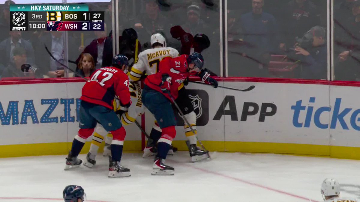 Charlie McAvoy's on hatty watch 👀 Tie game on ABC and the ESPN App 🍿