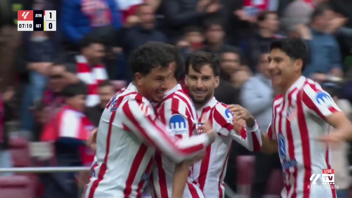 Atletico Madrid’s Nahuel Molina, that is an absolute worldie.
