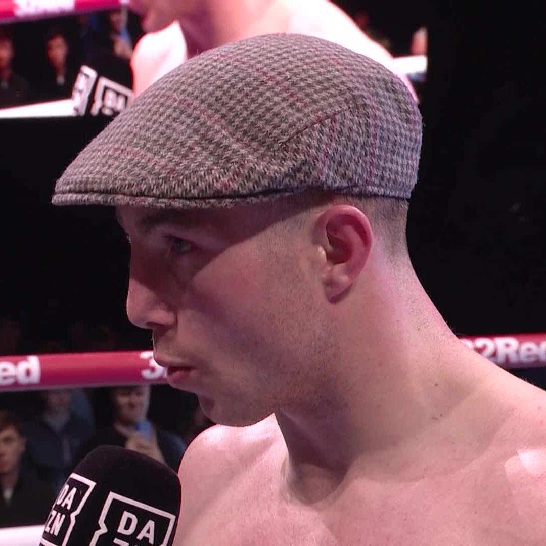 An emotional Bigbang with the win of his career, becoming IBO super-lightweight champion 👑 #DickensCacace | Live on DAZN now ▪️