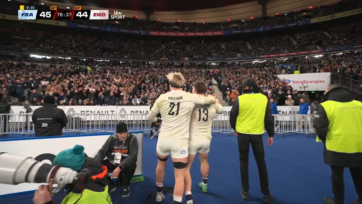 TOMMY FREEMAN 🔥🔥🔥 France 45 - 44 England 😳 That could prove a CRUCIAL try for England with just minutes to go 👀