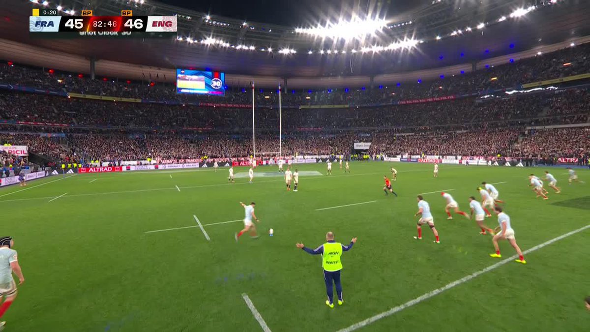 🦵🤩 ¡El momento definitorio! 🇫🇷💥🏴󠁧󠁢󠁥󠁮󠁧󠁿 Thomas Ramos no falló y le dio el título del Seis Naciones 2026 a Francia, que superó a Inglaterra por 48-46 en el Stade de France. ➕ Mirá el mejor rugby por Disney Plus Plan Premium. 🏉
