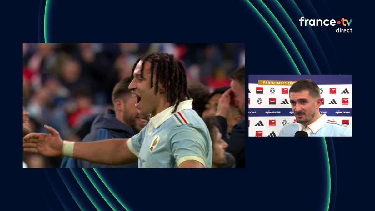 🏉 #GreatnessM6N | 🗣️ "J'adore ces moments-là !" 🏆 Thomas Ramos, le sauveur des Bleus, savoure le sacre du XV de France. 📺 Retrouvez toutes les réactions en direct :