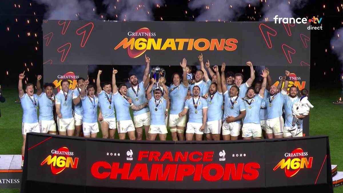 🚨🇫🇷🏉 ALERTE INFO | Le XV de France soulève son trophée du tournoi des 6 Nations. 🤩 Et à domicile s’il vous plaît ! 🔥
