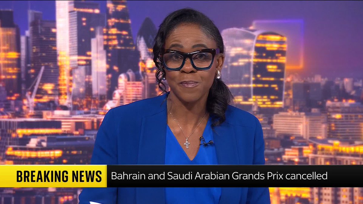 BREAKING: The Bahrain and Saudi Arabian Grands Prix have been cancelled "due to the ongoing situation in the Middle East". Gillian Joseph has the latest ⬇️ Read more 🔗 📺 Sky 501, Virgin 602, Freeview 233 and YouTube