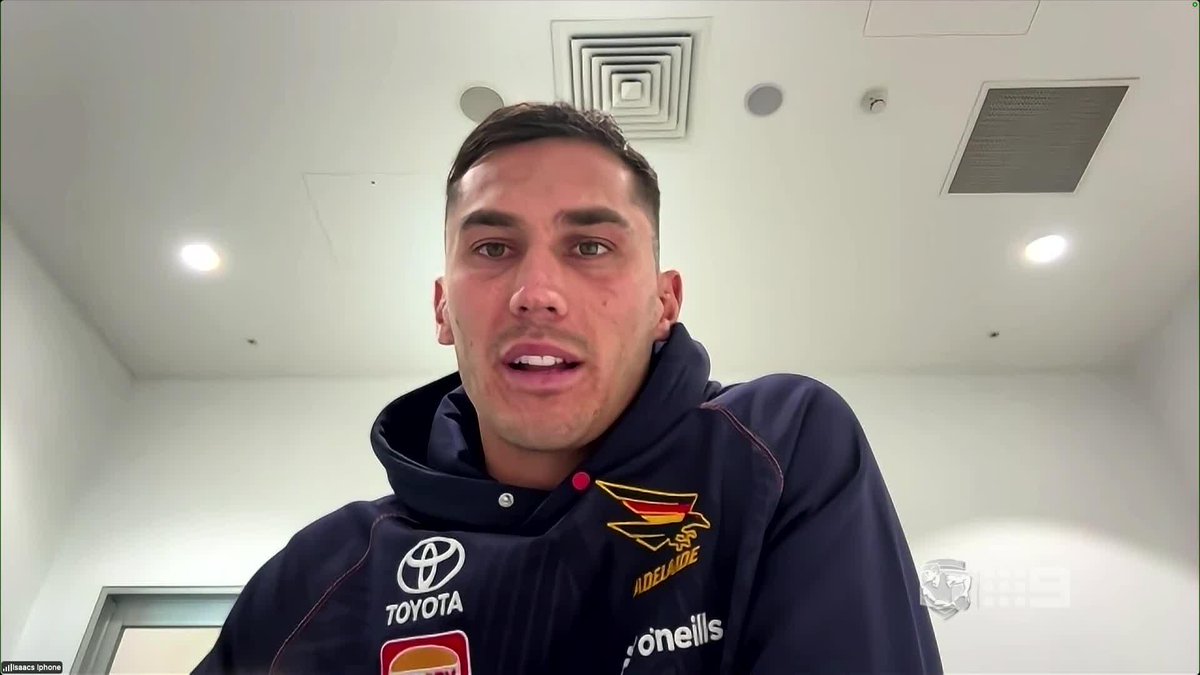 "The lessons that we learnt from those two games in September are big reasons why we won last night." 🤝 Isaac Cumming on Adelaide's review of its finals campaign. #9AFLSFS | Watch on 9 & 9Now 🖥️