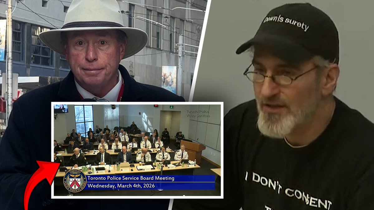 Success! Rebel News allowed to attend a Toronto Police Service Board meeting — much to the chagrin of the brass! Astute viewers of Rebel News are likely aware that the brass at the Toronto Police Service don't like us all that much. The reason? Well, unlike the trained seals in the state-approved and the state-funded mainstream media, we don’t follow government guidelines when practicing journalism. Which is it to say, we are uncompromised and are committed to bringing you the truth – regardless of how ugly that truth can be at times. That means reporting on those endless pro-Hamas hate rallies in predominantly Jewish neighbourhoods. Alas, our mere presence at such events incenses the Hamasholes. As for the response by the police? They arrest and incarcerate us. Then they go back to delivering coffee and Timbits to the pro-genocide reprobates. As well, the TPS media relations department will not return our emails requesting comment. Incredibly, we are also forbidden to attend police press conferences! This might have something to do with us asking pesky questions about the latest scandal at the TPS. So it was last Wednesday we paid a visit to Toronto Police Service headquarters to take in the March meeting of the Toronto Police Service Board. Would the police actually have the audacity to remove us from the board meeting? Especially now in light of Project South, the investigation into several cops being criminally charged with everything from theft and fraud to conspiracy to commit murder? After all, when this stunning news broke, TPS Chief Myron Demkiw repeated over and over and over again that the police are committed to transparency and accountability and restoring public trust. Things got off to a rocky start when the infamous hothead Officer Bubbles hassled Rebel News cameraman Lincoln Jay about his media accreditation. Bubbles, who was in a state of anger as per usual, eventually backed down. Presumably he was worried about causing a scene (as if that has ever prevented Bubbles from acting like a hostile goon in the past, but never mind…) At the board meeting, we bumped into Derek Moran. Moran is a citizen who for several years now has been attending board meetings to make deputations. He’s akin to a police watchdog. Naturally, his presence is not appreciated by the brass. Indeed, two years ago, Moran was arrested at a board meeting for trespass and held for several hours in a cell. His crime? He spoke past the allotted five minutes of deputation time! (Note: this time limit does not apply to police officers nor staff nor politicians at TPS Board meetings – just members of the public who pay their salaries…) Moran began his deputation by thanking and praising Rebel News! It was completely unexpected albeit very appreciated. As for the reaction by the Toronto Police brass? Well, we shall defer to that old saying: “If looks could kill.” After his deputations, we interviewed Moran outside headquarters. Check out what he had to say. REPORT by David Menzies: