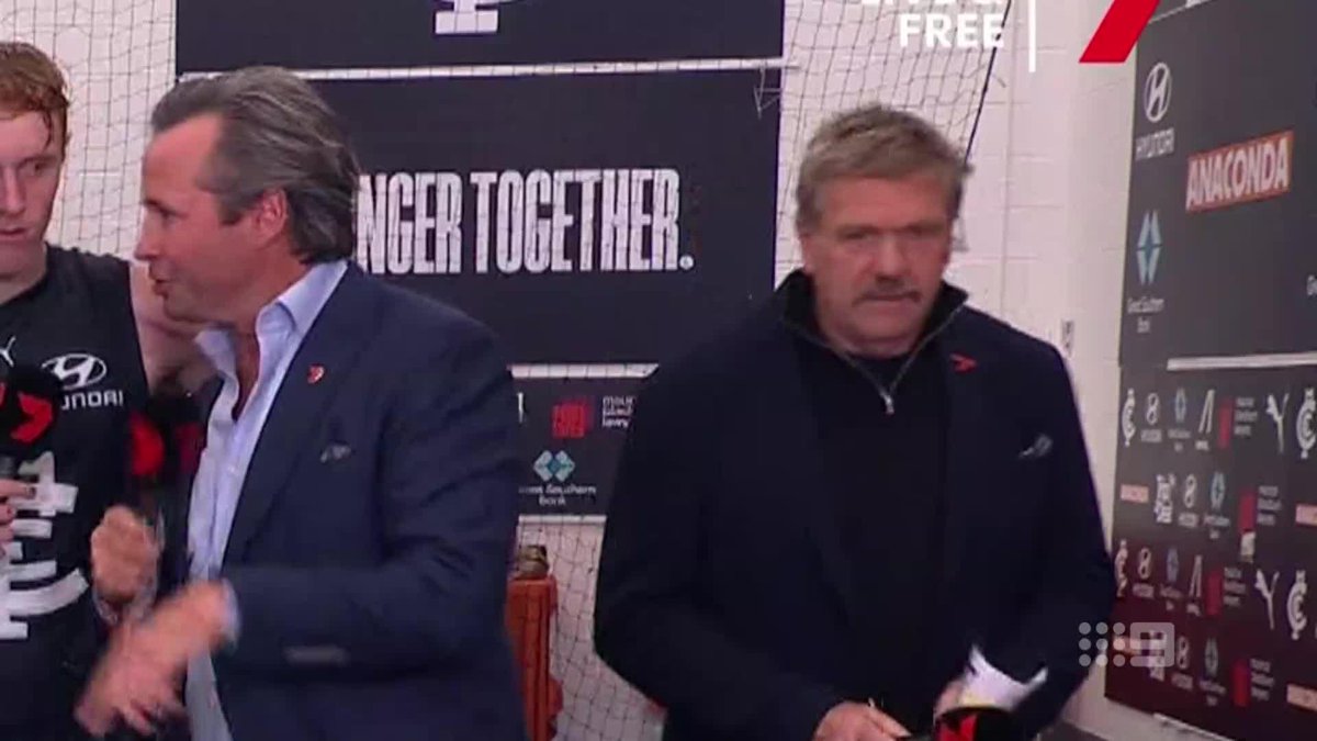 Roaming Brian becomes Lonely Brian 😩 Media-Ocre does not miss 🎯 #9AFLSFS | Watch on 9 &amp; 9Now 🖥️